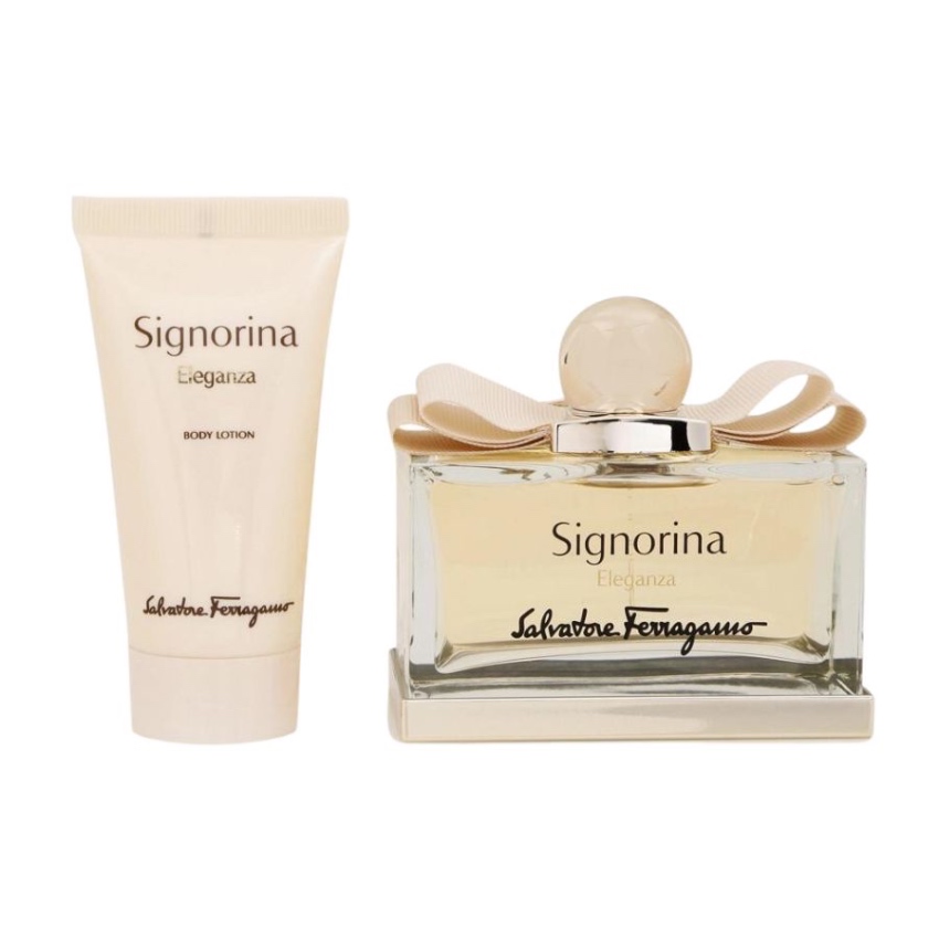 Bộ Nước Hoa Nữ Signorina Eleganza Eau De Parfum (5ml) + Lotion (50ml)